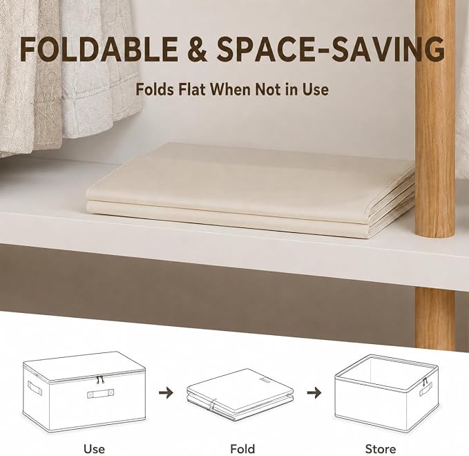 4Pack Canvas Storage Bags for Clothes & Comforters - Image 6