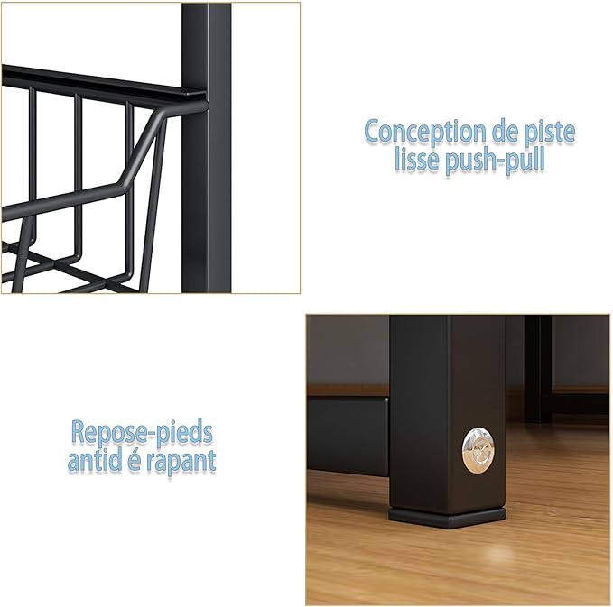 Microwave Storage Rack Microwave Oven Rack Stand Kitchen Counter Top Organizer Counter Toaster Storage Stand Dish Rack Utility Organizer Shelf Stand/51.5Cm, 30.5Cm