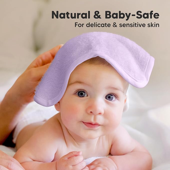 6-Pack Baby Washcloths, Soft Absorbent Washcloths - Image 5