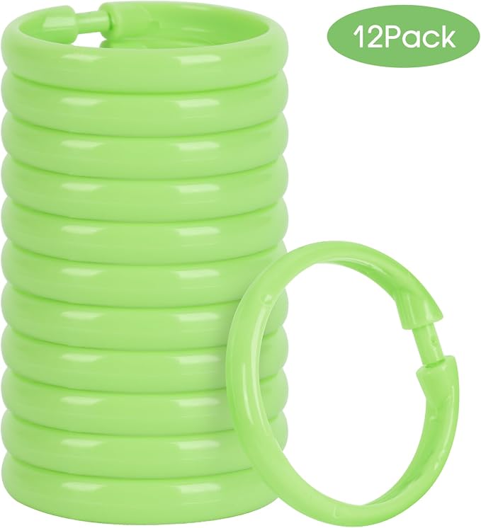 Green Shower Curtain Hooks - Image 7