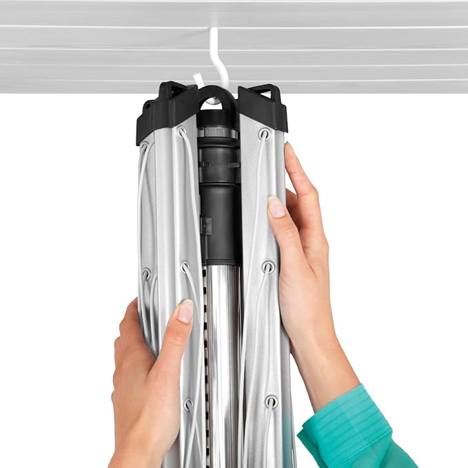 Brabantia Lift-O-Matic Outdoor 4 Arm Clothesline Height Adjustable, Folding - Image 4