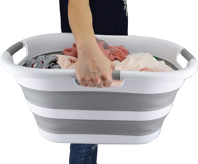 SAMMART 40L Collapsible Plastic Laundry Basket - Image 8