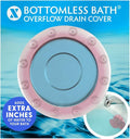 SlipX Solutions Bottomless Bath Overflow Drain Cover Accessory, Coral | Adds by SlipXSolutions