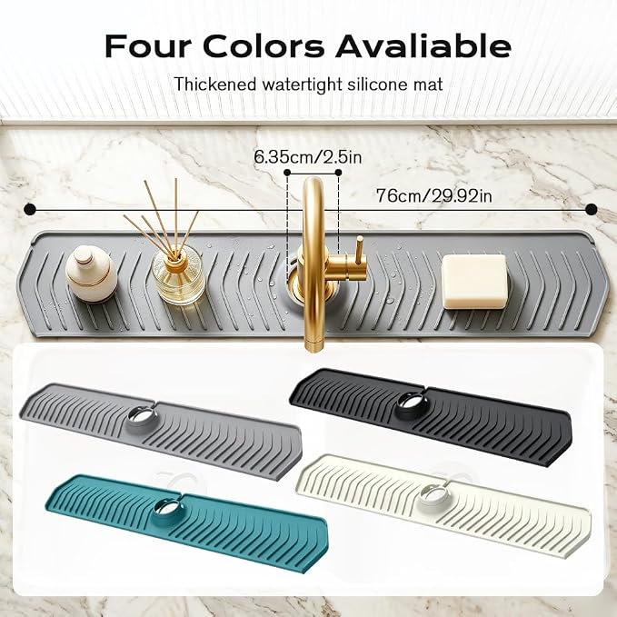 Kitchen Sink Faucet Mat, 2025 New Foldable Faucet Mat - Image 5