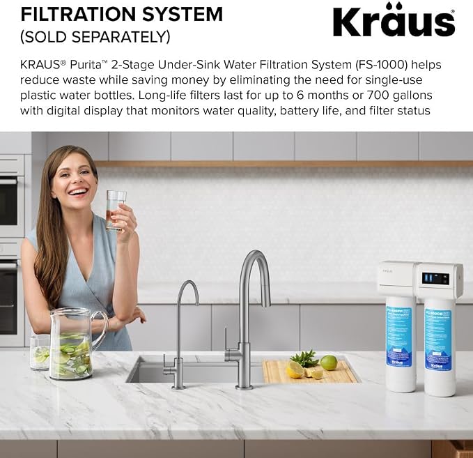 KRAUS Oletto Single Handle Drinking Water Filter Faucet - Image 10