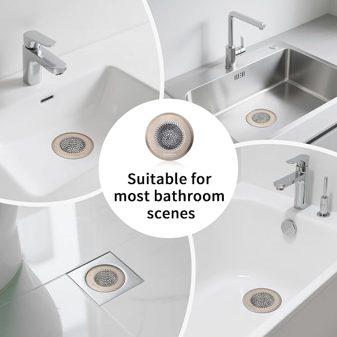 Reversible Shower Drain Hair Catcher, Prevent Clogging Bathtub Drain Cover - Image 6