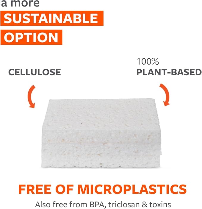 Full Circle 100% Plant-Based Cellulose Sponges, Natural Sponge - Image 5