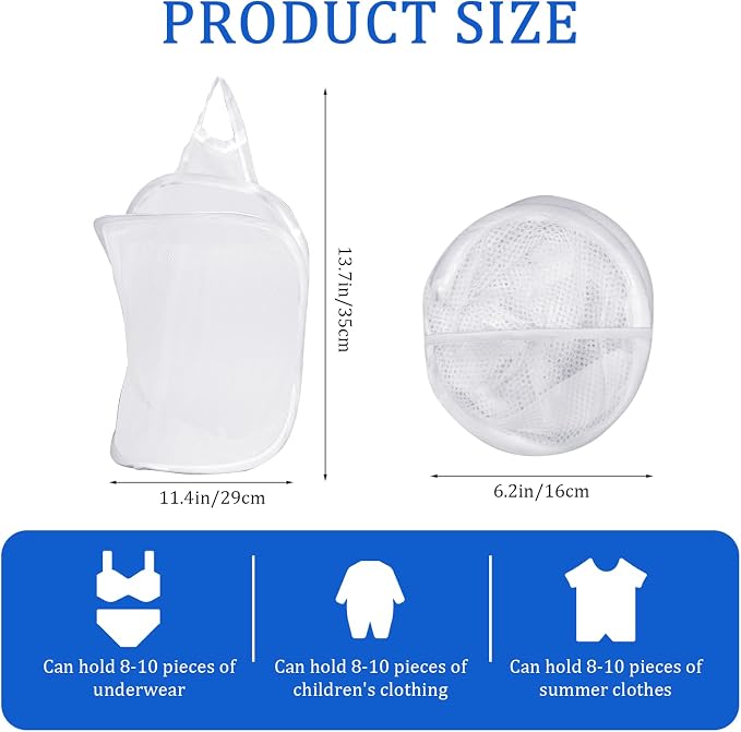 Mozeat Lens Space-Saving Hanging Laundry Hamper - Image 2