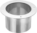 PATIKIL 5" Duct Connector Flange, Straight Pipe Exhaust Flange Stainless Steel Pipe Hose Duct Collar for Heating Cooling Ventilation HVAC System