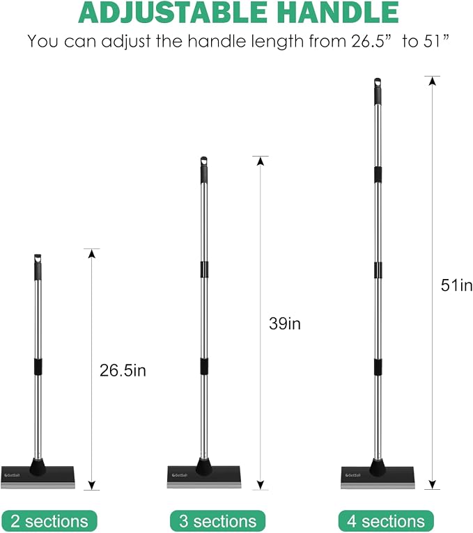 SetSail Floor Scrub Brush, 51-Inch Adjustable Long Handle Brush - Image 2