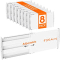 Lifewit 8" Tall Drawer Dividers, Adjustable Deep Drawer Organizer Clothes | 8 by Lifewit