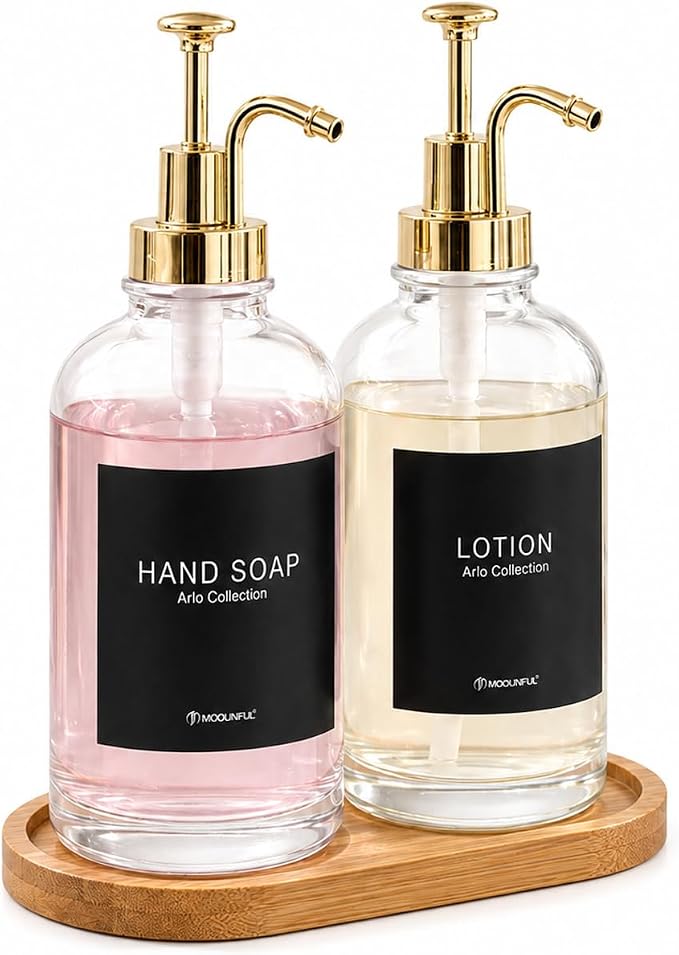 Glass Soap Dispenser Set 2 by modunfulbathroom