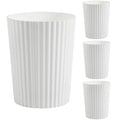 JiatuA Small Trash Can Plastic Wastebasket Round Garbage Container Bin by JiatuA