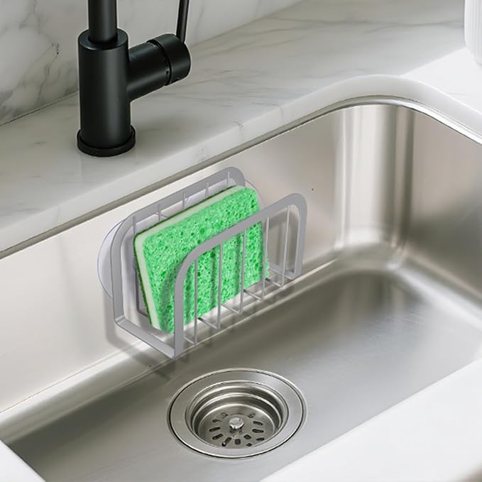 Sponge Holder for Kitchen Sink, Kitchen Sink Caddy - Image 4