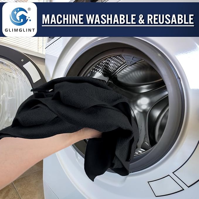 GLIMGLINT Microfiber Cleaning Cloth, 150 Pack Towels - Image 6