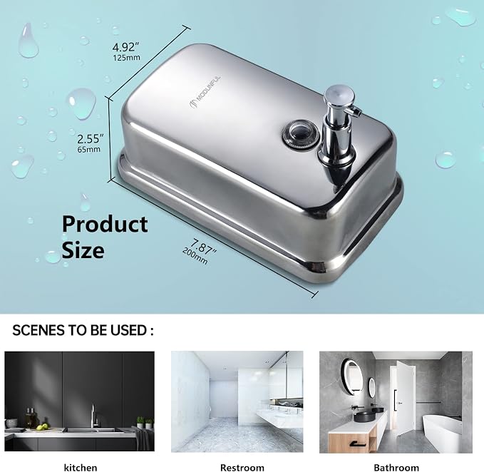 Stainless Steel Kitchen Soap Dispenser - Image 3