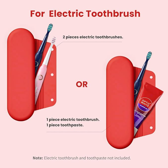 Silicone Electric Toothbrush Travel Case, Manual Toothbrush Travel Cover - Image 2