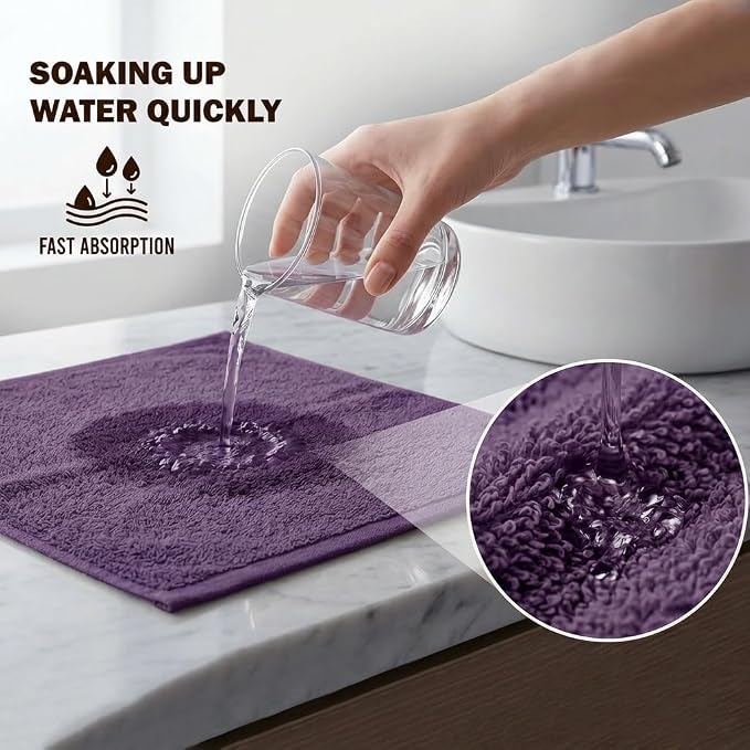 Utopia Towels 24 Pack Washcloths, 12x12 in, 100% Cotton, Plum | Premium 100% - Image 7