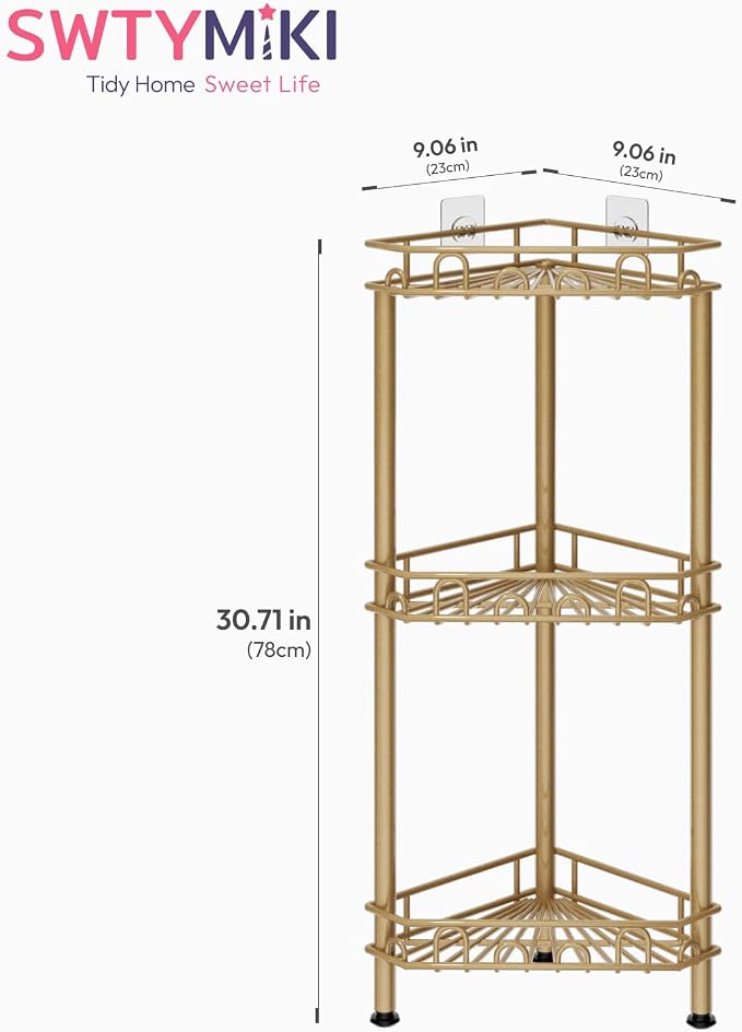 SWTYMIKI Standing Shower Caddy Corner - Image 7