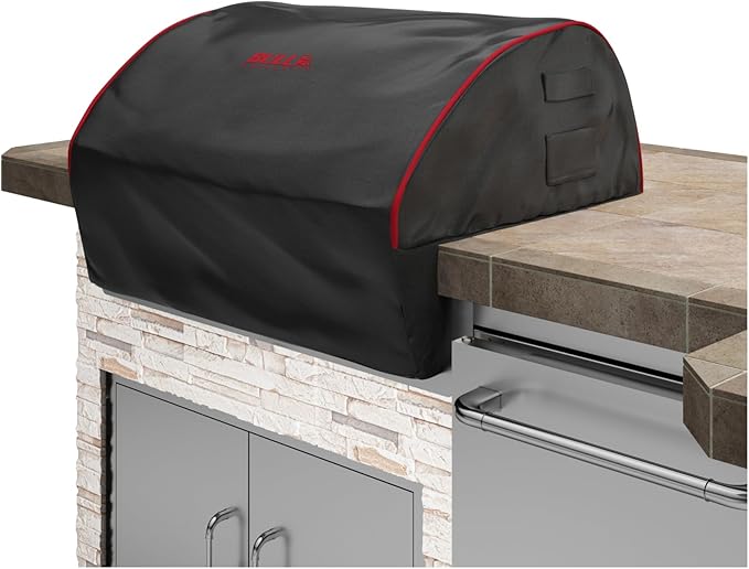 Bull Outdoor Products 30-Inch Outdoor Kitchen Bundle – Angus 75,000 BTU Built-In Grill Head, Grill Cover, Door & 2 Drawer Combo with Reveal, Glass Door & Contemporary Refrigerators – LP