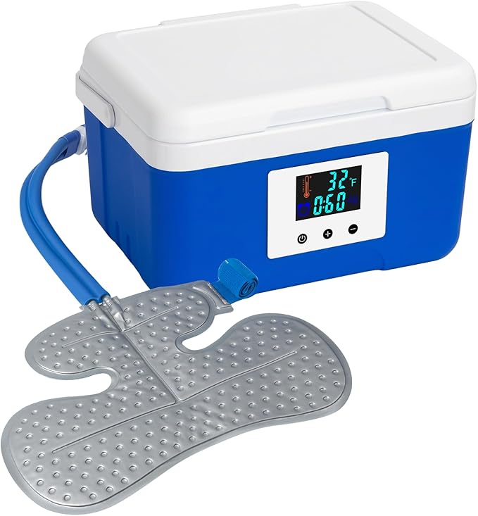 Ice Machine for Shoulder After Surgery Recovery, 9 Quarts Timer Circulate Rotator Cuff Cold Therapy Machine Home Cryotherapy System for Shoulder Replacement Post-Surgery Swelling, Sprains