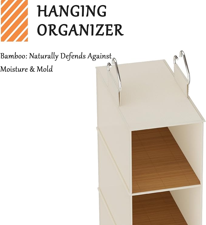 Hanging Closet Shelf Shoe Organizer Set of 2 - Image 7
