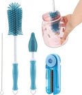 4Pcs Cup Cleaning Kit with Extra Long Straw Cleaner Brush, 4 in 1 Bottle Gap by Ranjaner