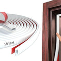 White Rubber Weather Stripping Door Seal Strip, D Shape Door Weather Seal Strip by PUNDIN