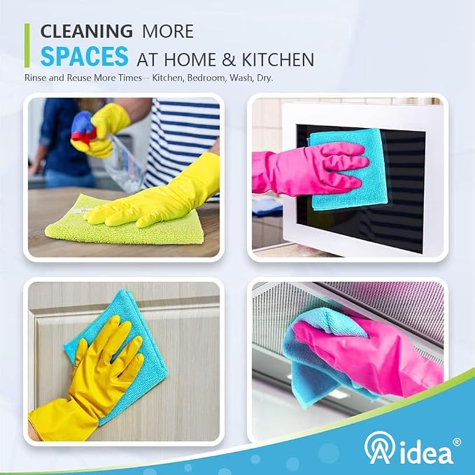 AIDEA Microfiber Cleaning Cloth-8PK, Microfiber Towels - Image 7