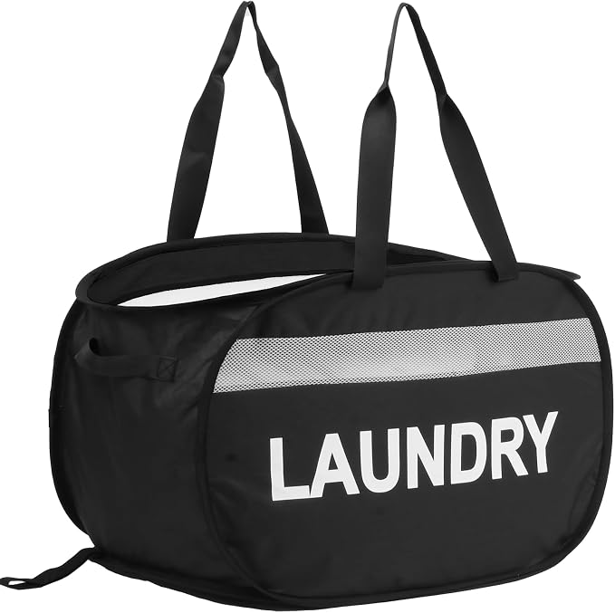 Collapsible Laundry Baskets, Tear-proof Dirty Clothes Hampers by Bemkoo