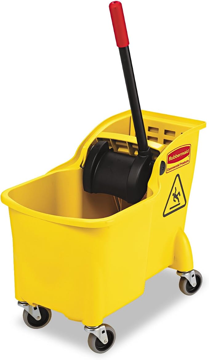 Rubbermaid Commercial Products 31 QT Tandem Mop Bucket and Wringer Combo on by RubbermaidCommercialProducts