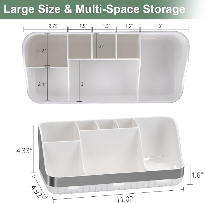 GFWARE Toothbrush Holders for Bathrooms Countertop Organizer - Image 6