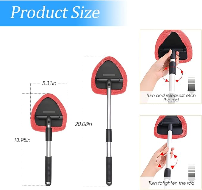 Extendable Car Windshield Cleaning Tool - Image 2