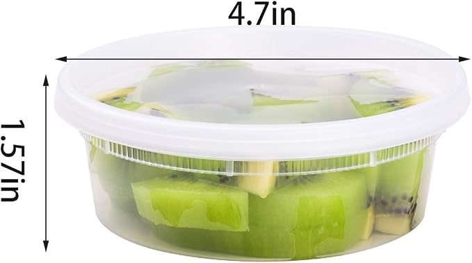 TashiBox [8 oz-50 Sets Plastic food storage containers - Image 3