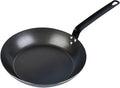 Met Lux 11 Inch Fry Pan, 1 Lightweight Frying Pan - Induction-Ready, Triple-Riveted, Black Carbon Steel Cooking Skillet, Durable, For Searing, Sauteing, And Browning Food - Restaurantware