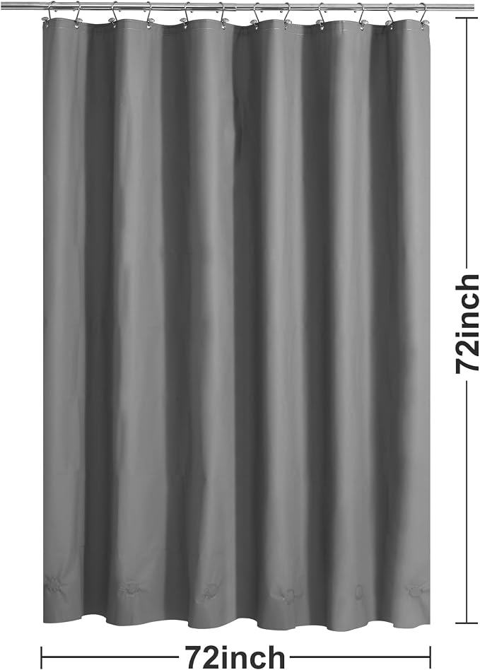 Barossa Design Dark Gray Shower Curtain Liner - Image 7