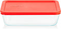 Pyrex Simply Store 6 Cup Glass Food Storage Container, BPA-Free Lids | BPA-free by Pyrex
