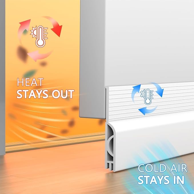5Pack Door Draft Stopper, Adjustable Door Sweep - Image 4