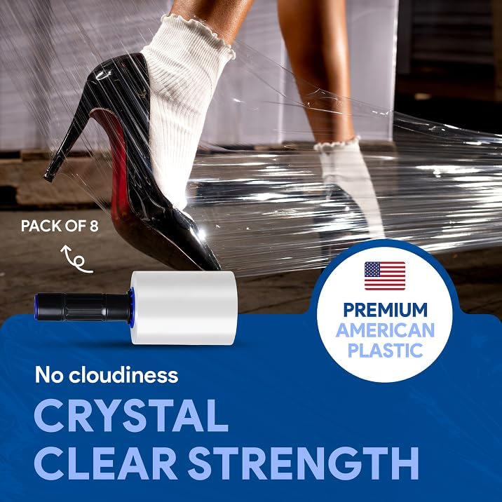 International Plastics Co. 5" Plastic Stretch Wrap - Image 5