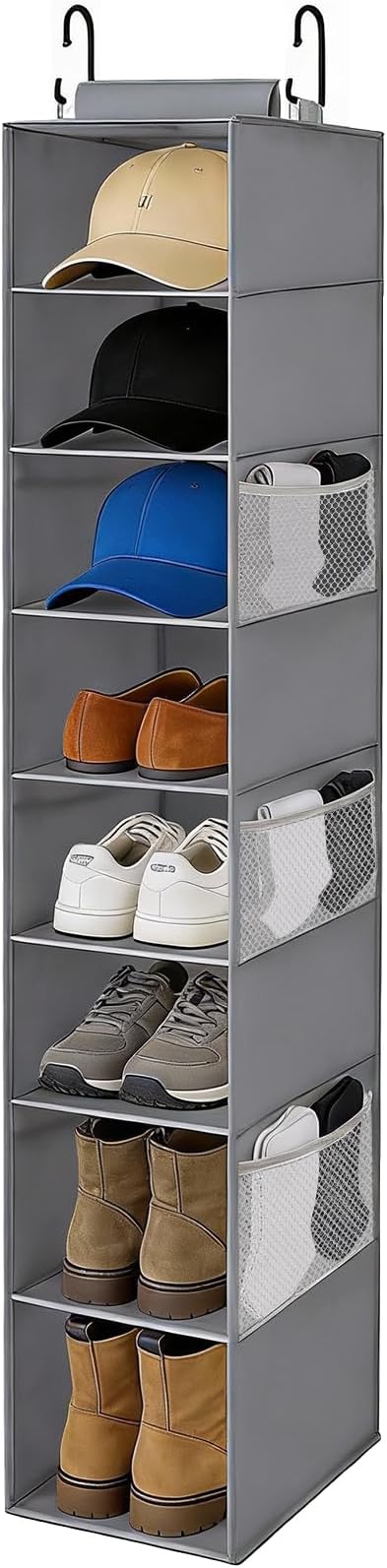 Hanging Shoe Organizer for Closet, 8-Shelf Hanging Storage by VERONLY