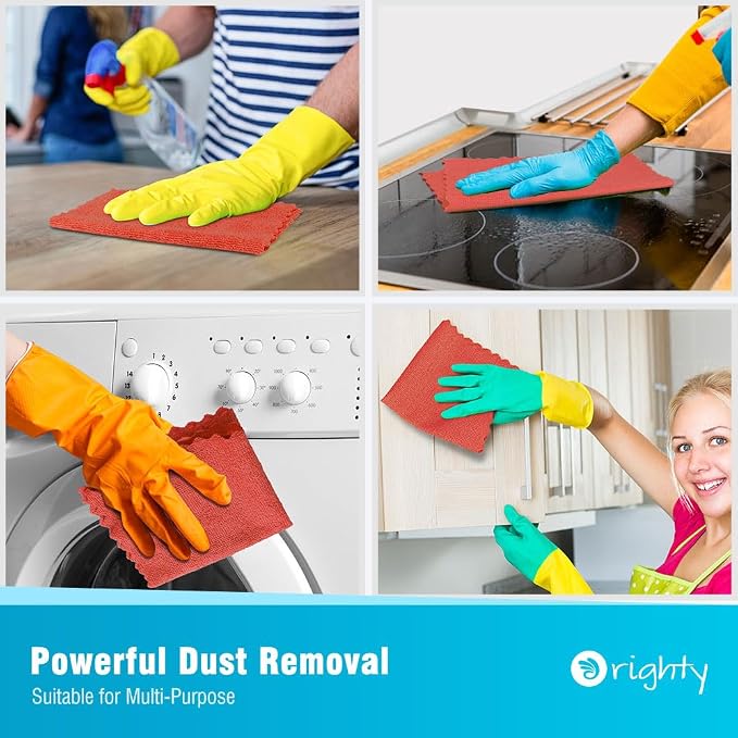 Orighty Microfiber Cleaning Cloth Bulk, 200 Pack, 11.5x11.5 inch, Soft Highly - Image 4
