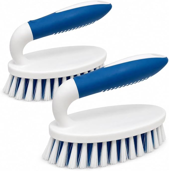 Scrub Brush, 2 Pack Household Cleaning Brushes by PHYEX