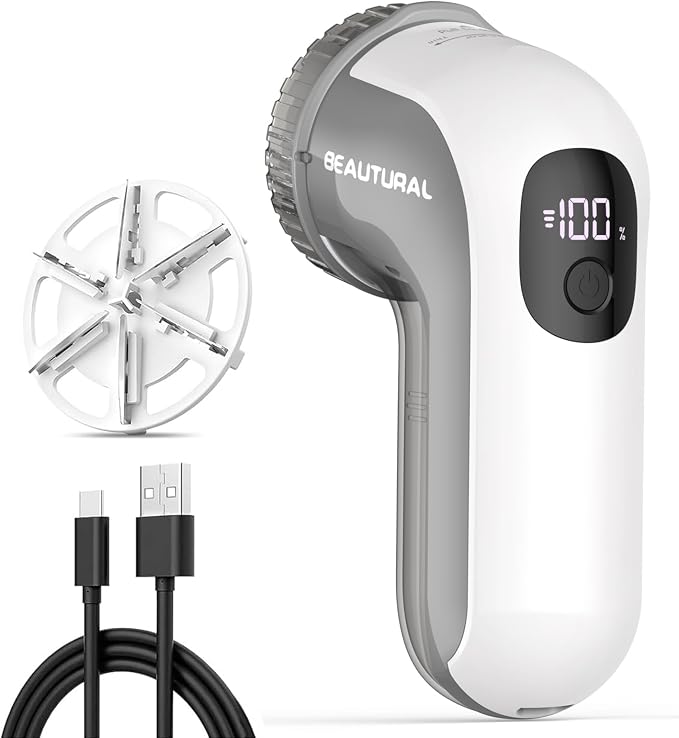 BEAUTURAL Fabric Shaver and Lint Remover, Portable Sweater Defuzzer | by BEAUTURAL