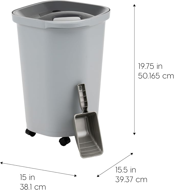 IRIS USA Dog Food Storage Container, Comes - Image 2