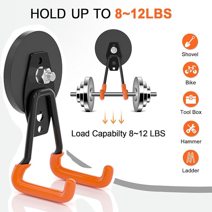 ENUODA Strong Magnetic Hooks Heavy Duty Upgraded Magnetic Tool Holder Rare - Image 5