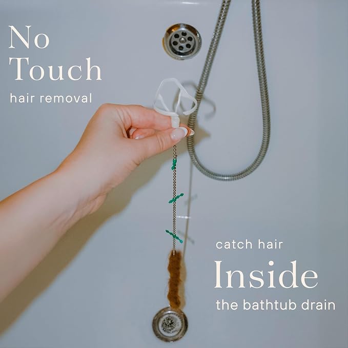 Bathtub Drain Hair Catcher – Disposable Bathroom Hair Trap, Helps Prevent Clogs - Image 2