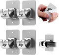 CIEMGNZOC 4PCS No Drill Curtain Brackets, Self-Adhesive Rods, Nail Free by CIEMGNZOC
