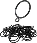 Curtain Rings with Eyelets, 48 Pack Metal Drapery Rings by Unknown