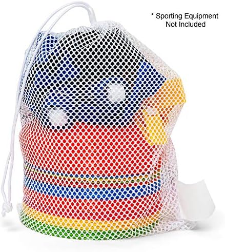 Champion Sports Mesh Equipment Bag – Heavy-Duty Nylon Drawstring Bag - Image 5