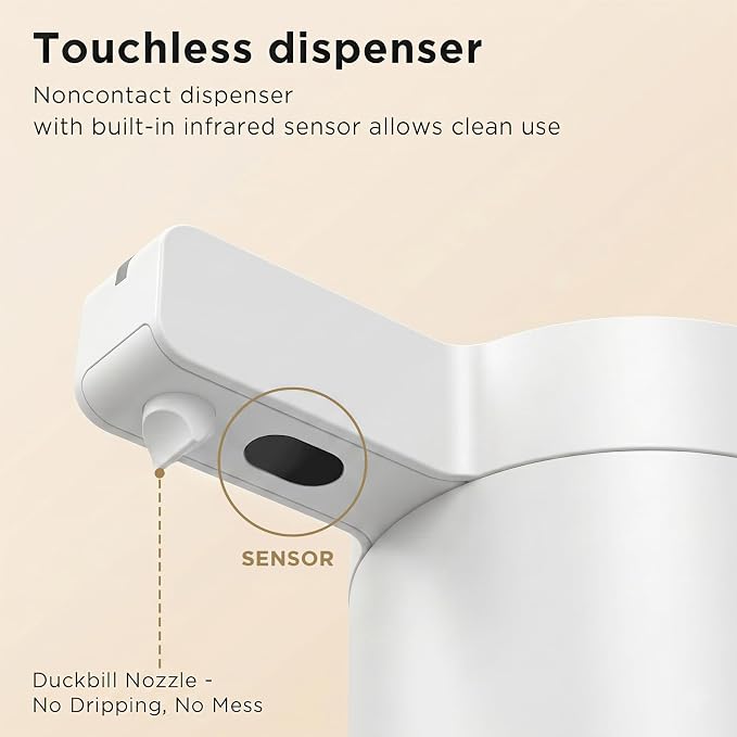 Touchless Automatic Soap Dispenser – 3 Adjustable Dispensing Modes, Fast Sensor - Image 5
